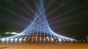 GBR Lighting Products in Wanzhou Bridge Creek Music Fountain